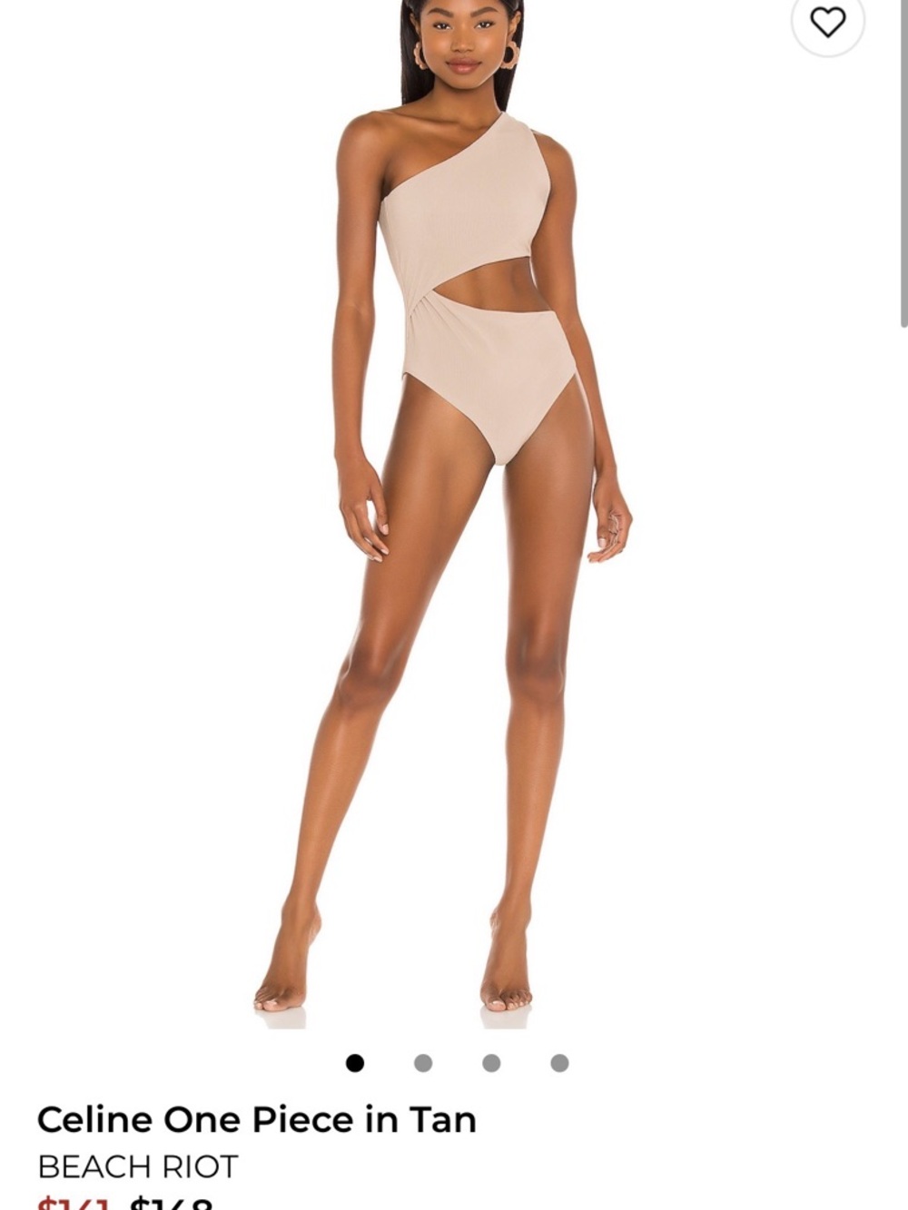Beach Riot Beige One-Piece Swimsuit